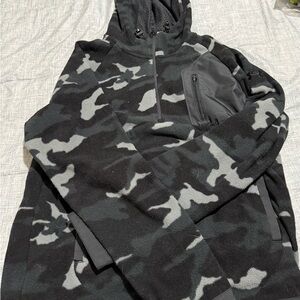 Under Armour Black and Gray Camo Hoodie